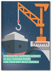 Shipping Agency Services Brochure Cover Page of Heisenberg Shipping