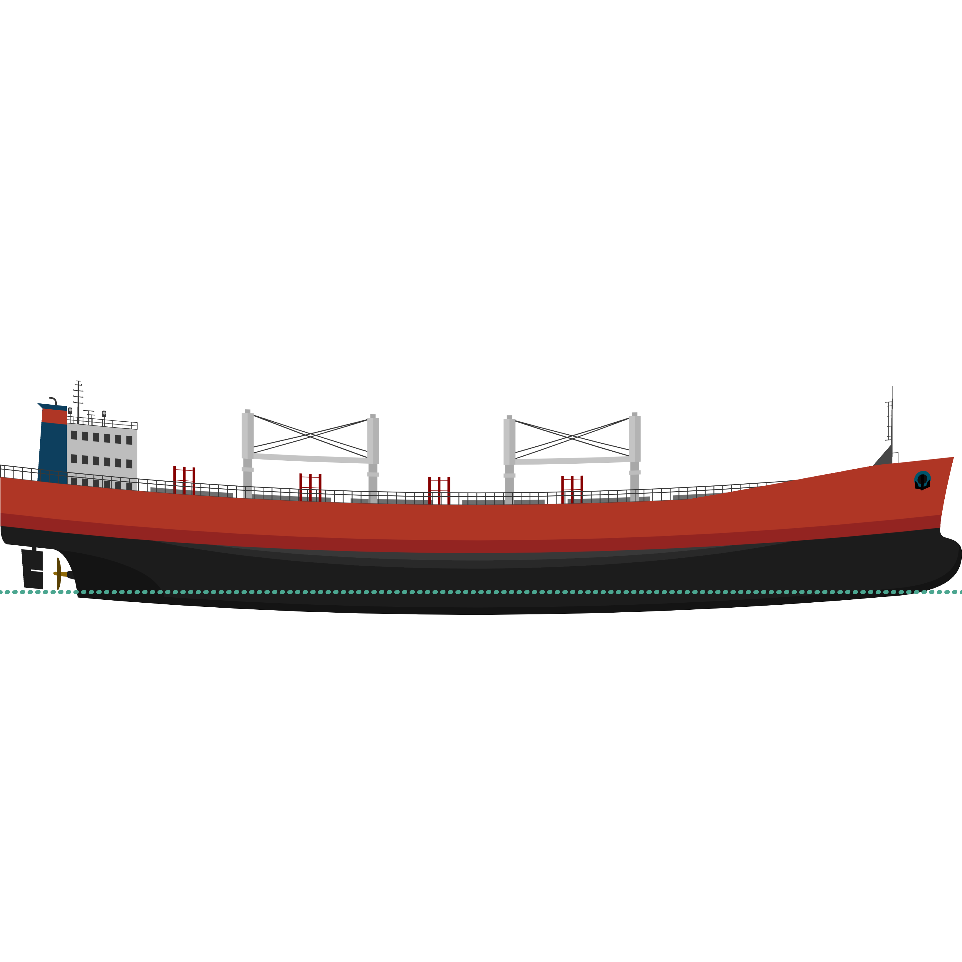 Heisenberg Shipping's illustration depicts ship sagging.